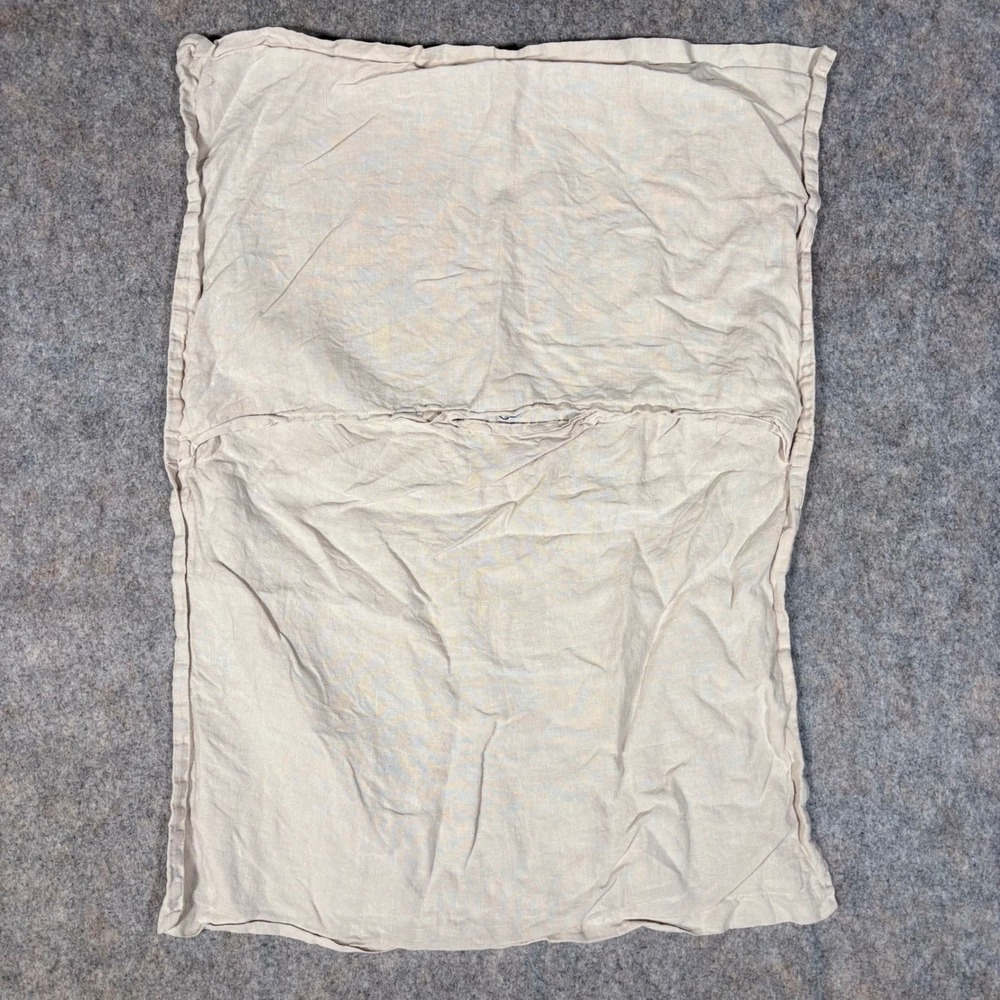 Parachute Linen Pillow Sham Standard Sand Beige Portugal Envelope Closure 6905